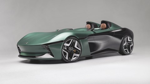 Studio image of the Longbow Speedster from the front left three-quarters